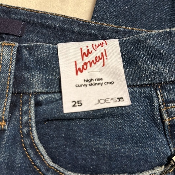 NWT JOE'S Jeans Honey Women's Hi Rise Curvy Skinny Crop Distressed in Boketto - Picture 6 of 13